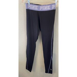 PINK‎ Victoria's Secret Ultimate Leggings Medium Black Yoga Pants Gym Workout